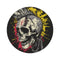 "Skull Head Mohawk Round Rug"