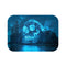 "Skull Island Bath Mat Blue"