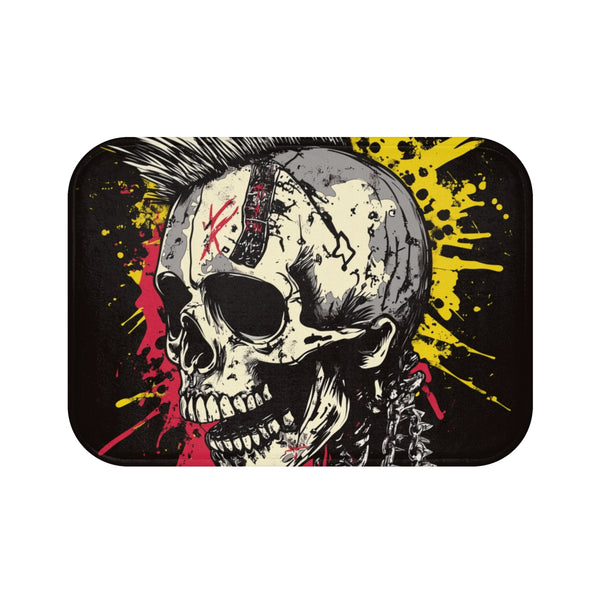 Skull Mohawk Cher Bath Mat