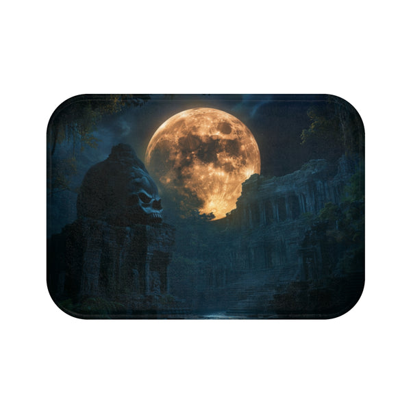 Skull Moon Bath Mat Jungle