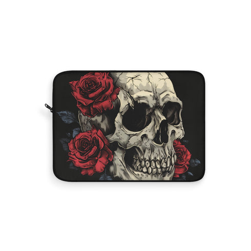 "Skull & Roses Laptop Sleeve"