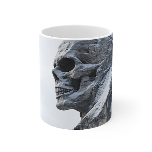 Skull Shaped Mountain Peak Mug
