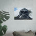 Skull-Shaped Volcano Eruption Poster