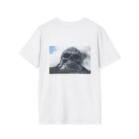 Skull Shaped Volcano T-Shirt Design
