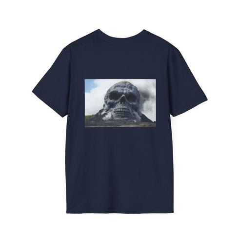 Skull Shaped Volcano T-Shirt Design