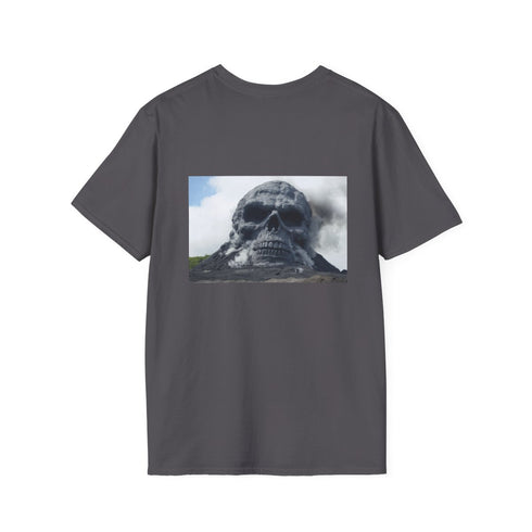 Skull Shaped Volcano T-Shirt Design