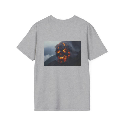Skull Volcano Graphic T-Shirt Design