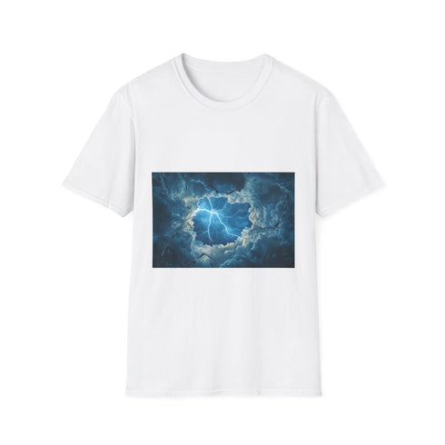 Sky Cracked Open by Thunder God Graphic Unisex Softstyle T-Shirt - Front View