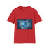 Sky Cracked Open by Thunder God Graphic Unisex Softstyle T-Shirt - Red Variant