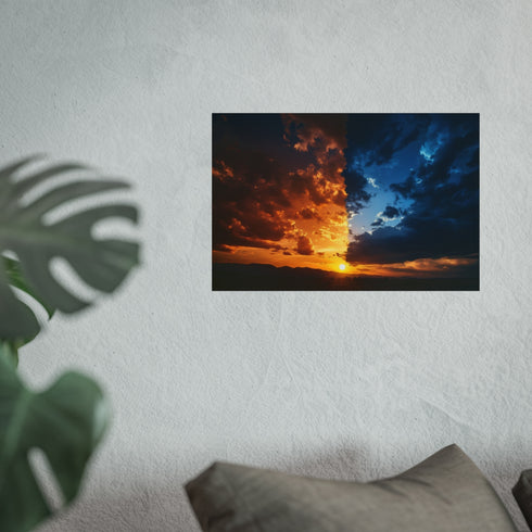 Sky Divided: Day and Night