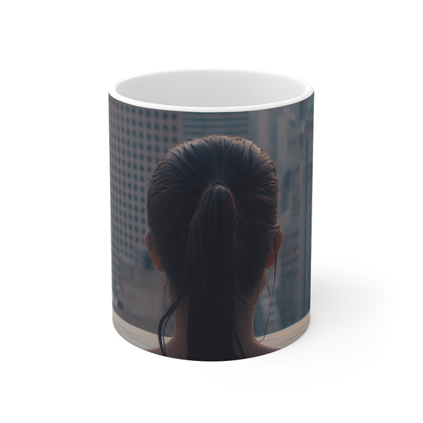 "Sky High Swimmer Mug"