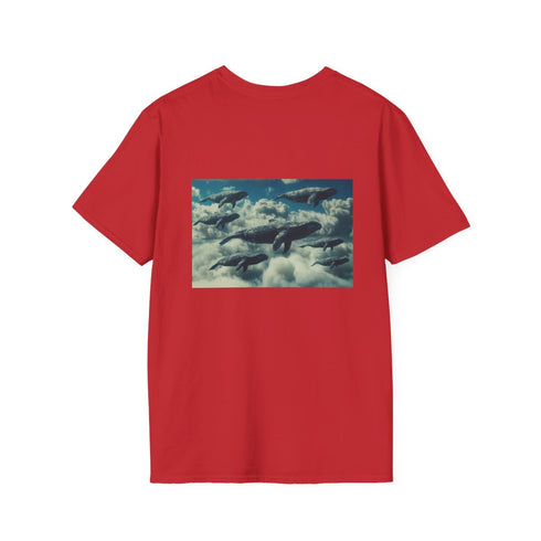 Sky Whales Grazing Clouds Tee