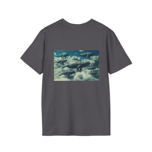 Sky Whales Grazing Clouds Tee