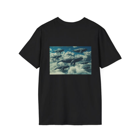 Sky Whales Grazing Clouds Tee
