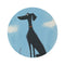 "Skybound Whippet Round Rug"
