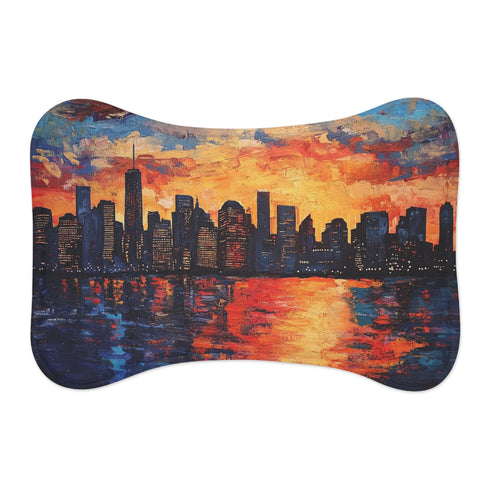 "Skyline Chic Pet Mat: NYC"