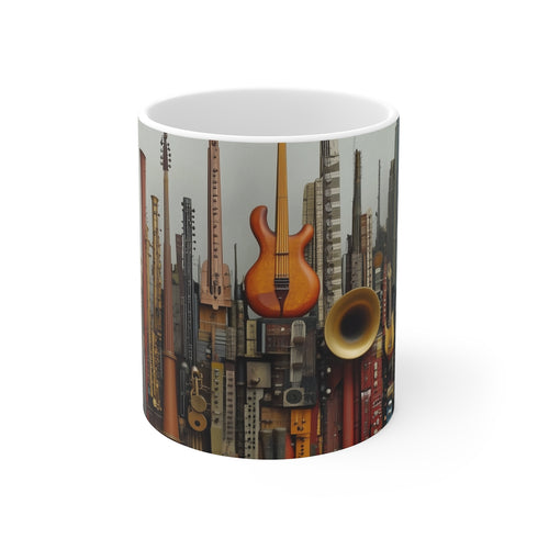 Skyline Musical Instrument Coffee Mug