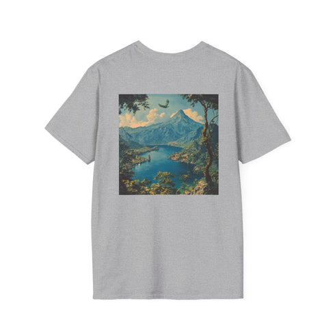 Skyline Serenity: Lake Mountain Tee