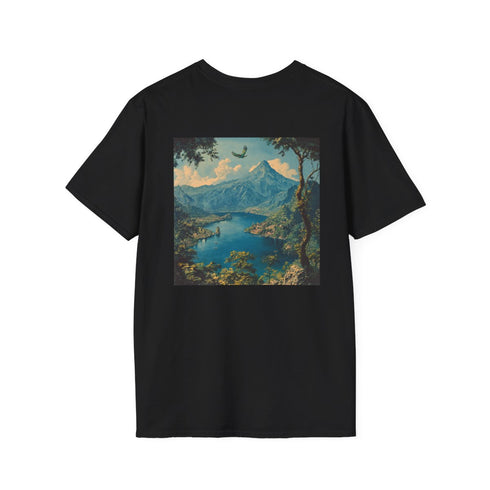 Skyline Serenity: Lake Mountain Tee