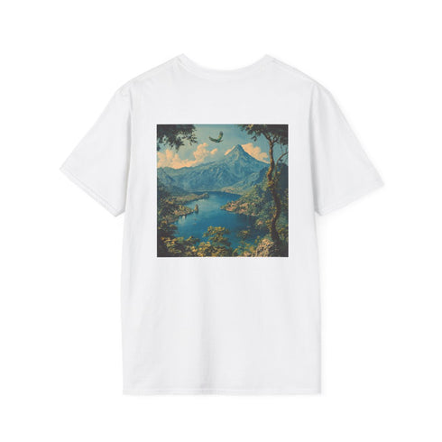 Skyline Serenity: Lake Mountain Tee