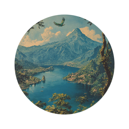 "Skyline Serenity Round Rug"