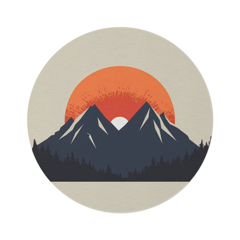 "Skyline Summit Round Rug"