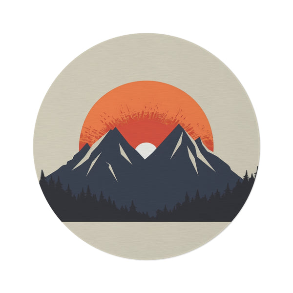 "Skyline Summit Round Rug"