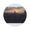 "Skyline Sunset Round Rug: NYC"