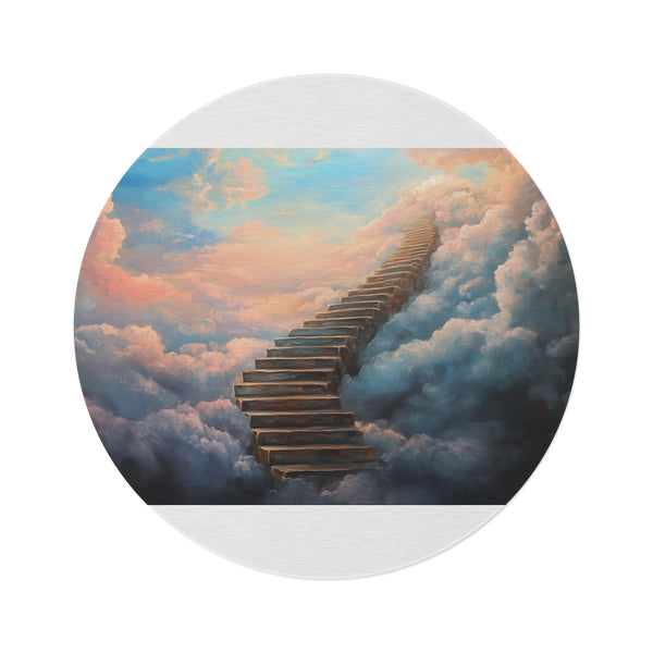 "Skyward Staircase Round Rug"