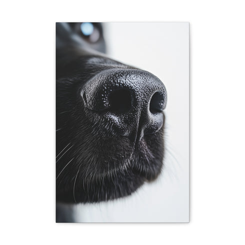 "Sleek Black Nose in Contrast"