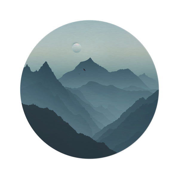 "Sleek Circular Minimalist Rug"