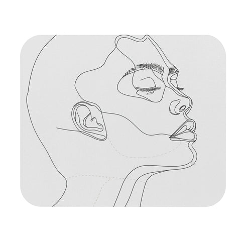 Sleek Minimalist Face Mouse Pad