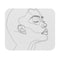 Sleek Minimalist Face Mouse Pad