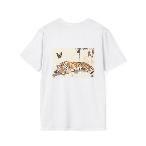 Sleeping Tiger and Butterfly Tee