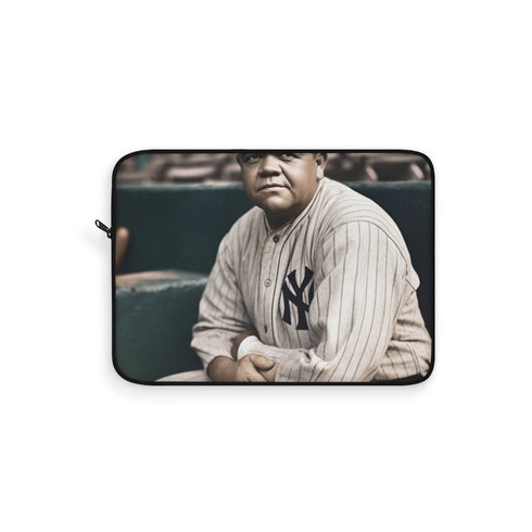 "Slugger Babe Ruth Laptop Sleeve"