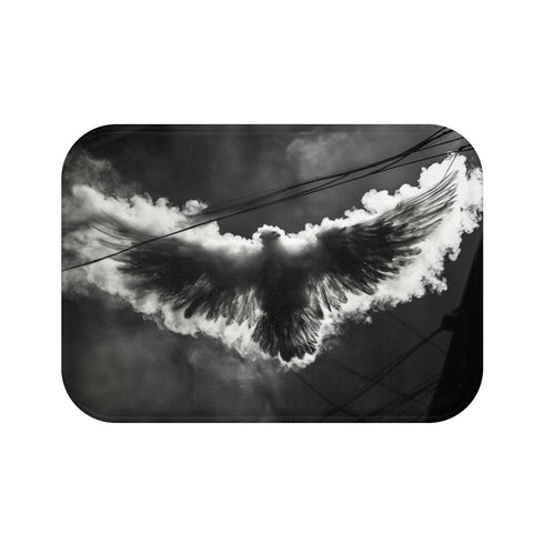 Smoke and Wire Wing Bath Mat