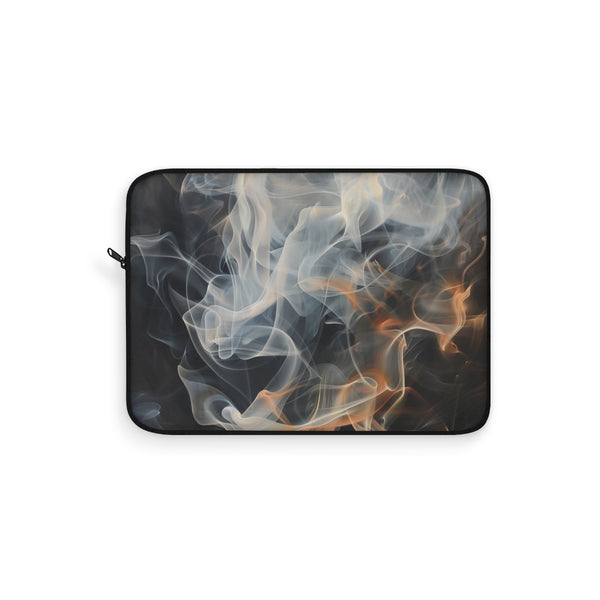"Smoke Art Laptop Sleeve: Abstract Elegance"