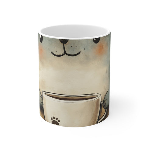 "Sneaky Kitty Peekaboo Mug"