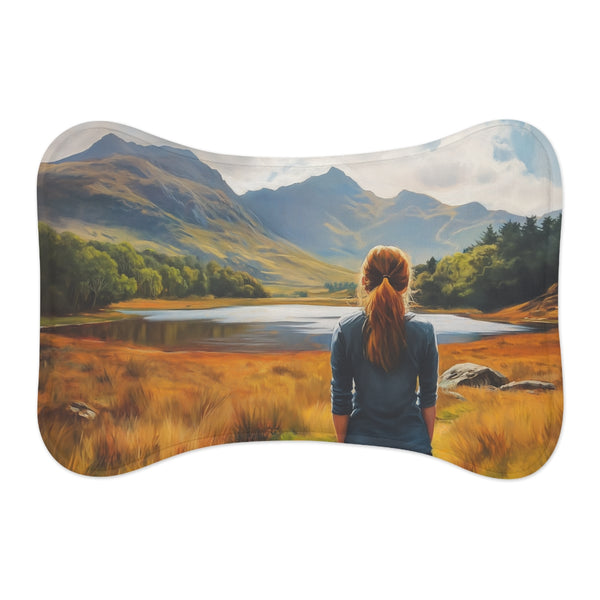 "Snowdon Wales-inspired Pet Mat"