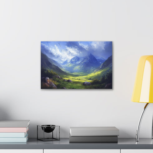 Snowdon Wales majestic mountain canvas art print 18" x 12"