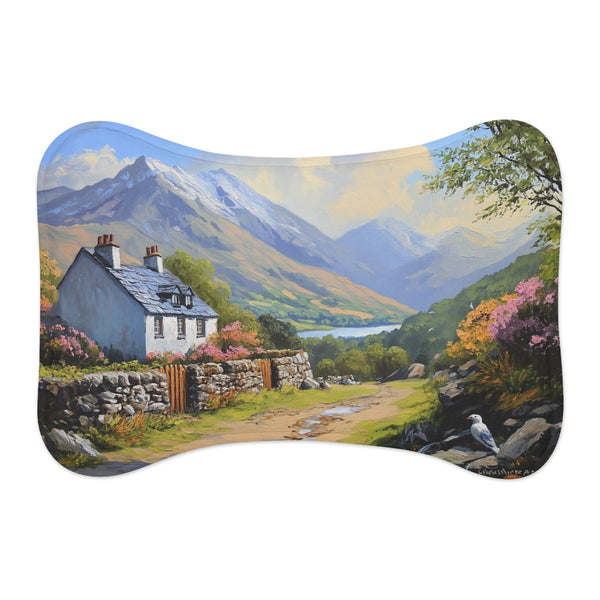 "Snowdon Wales Painted Pet Mat"