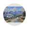 "Snowdonia Round Rug - A Scenic Masterpiece"