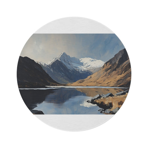 "Snowdonian Beauty Round Rug"