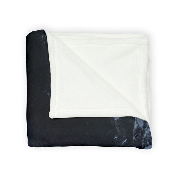 Snowstorm Hiding Neon Portal Cave Plush Fleece Throw Blanket