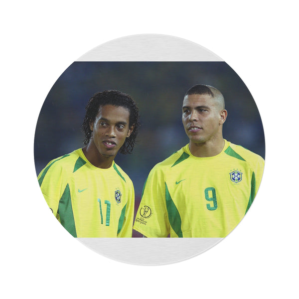 "Soccer Legend Round Rug"
