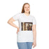 Socrates Teaching Group of Students Graphic Unisex Softstyle T-Shirt - Model View