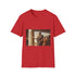 Socrates Teaching Group of Students Graphic Unisex Softstyle T-Shirt - Red Variant