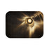 Solar Eclipse Casting Fractal Shadows — 61×43 Memory Foam Bath Mat — Top-Down Velvet Microfibre Artwork View
