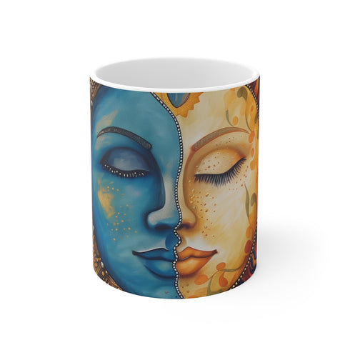 "Solar Eclipse Mandala Coffee Mug"