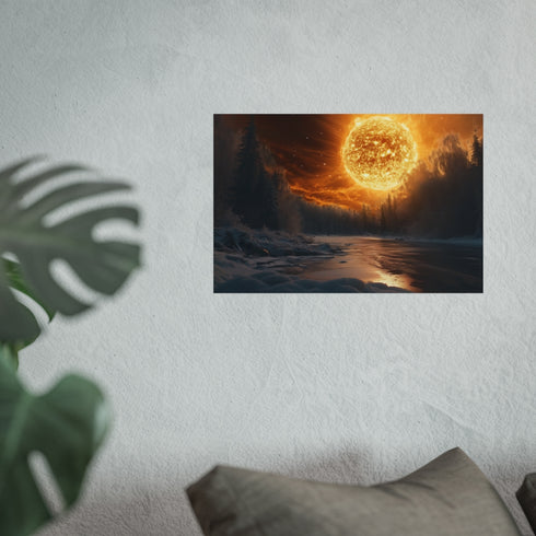 Solar Storm Over Frozen Jungle